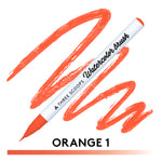Watercolor brush - Orange 1