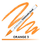 Watercolor brush - Orange 3