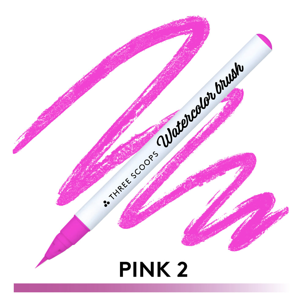 Watercolor brush - Pink 2