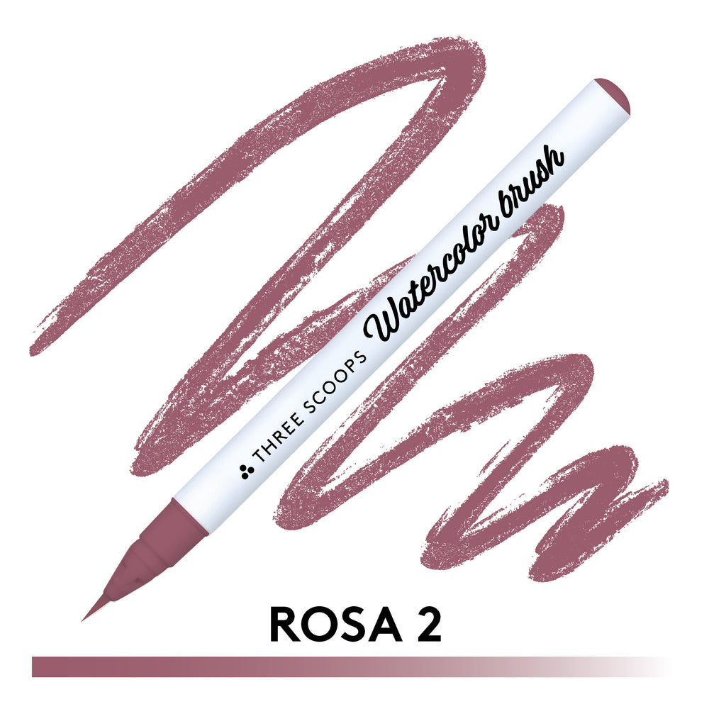 Watercolor brush - Rosa 2