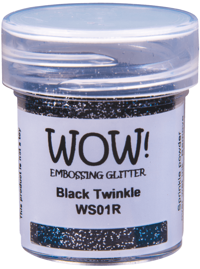 WOW Embossing Powder - Black Twinkle
