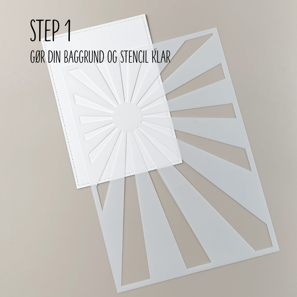 Startpakke Stencil og Oxide - Solstråler & Skyer