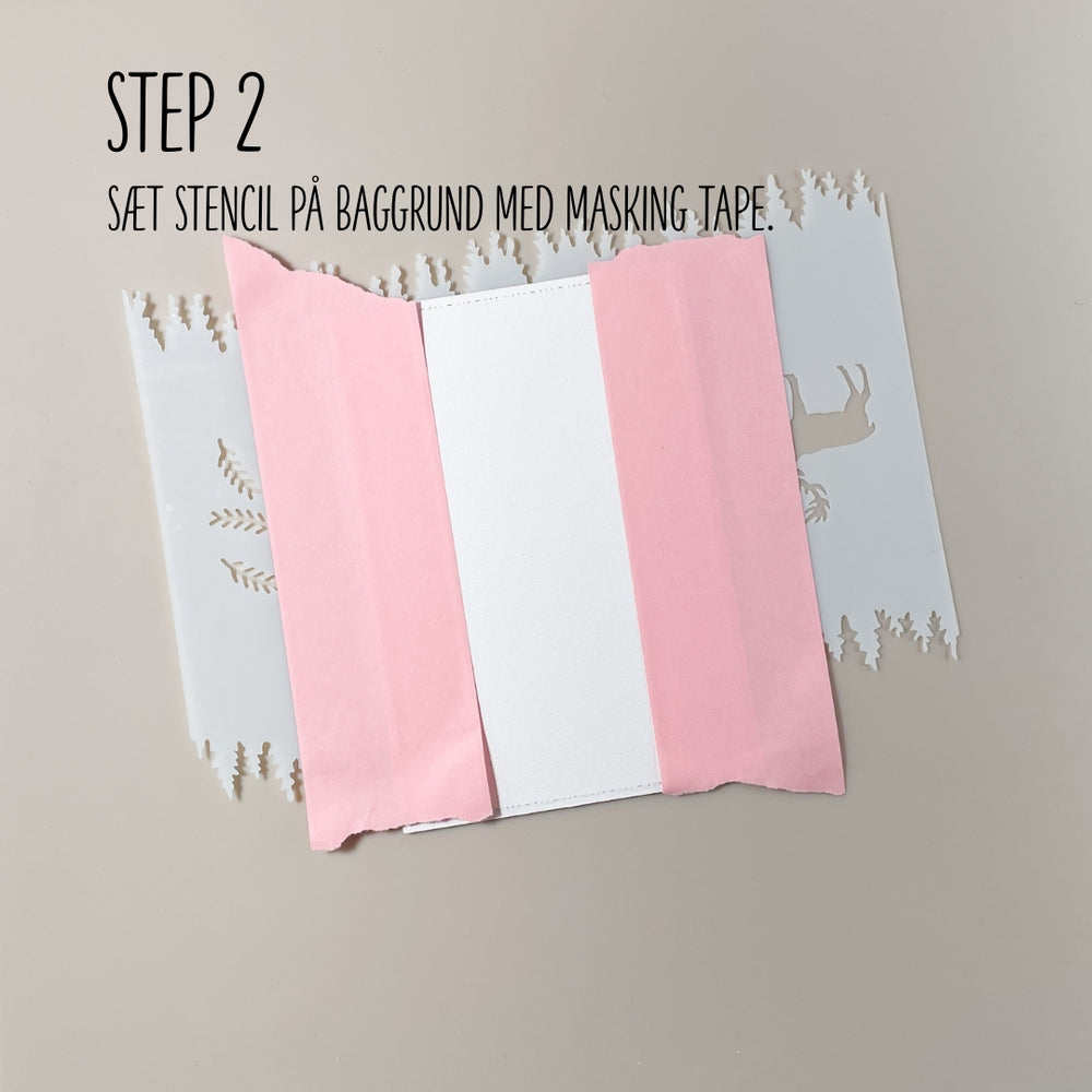 Startpakke Stencil og Oxide - Træer & Bjerge