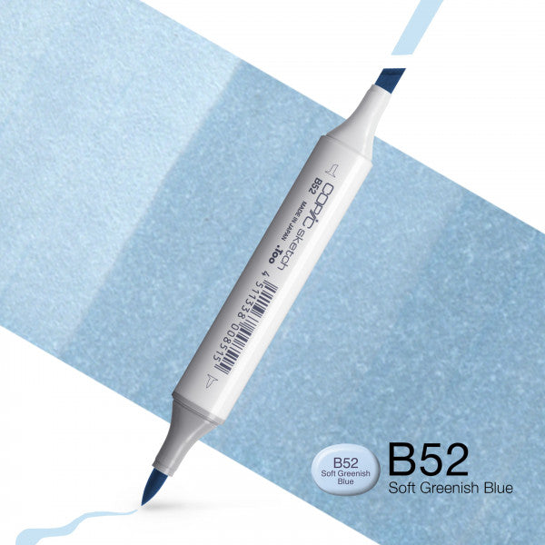 Copic Sketch B52 - Soft Greenish Blue