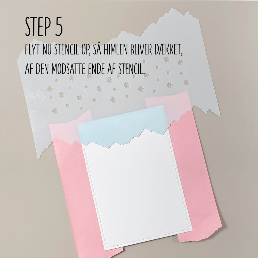 Startpakke Stencil og Oxide - Træer & Bjerge