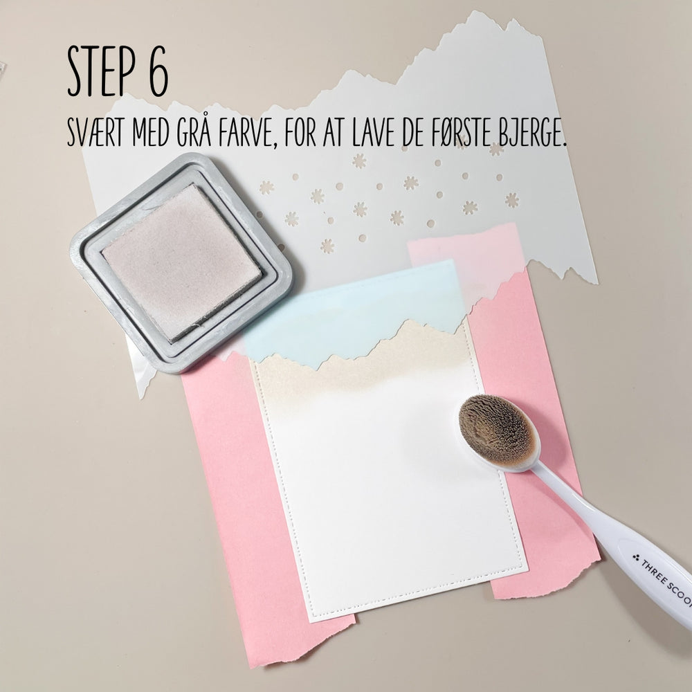 Startpakke Stencil og Oxide - Træer & Bjerge