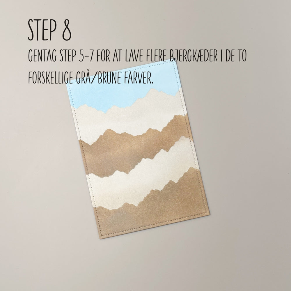 Startpakke Stencil og Oxide - Træer & Bjerge