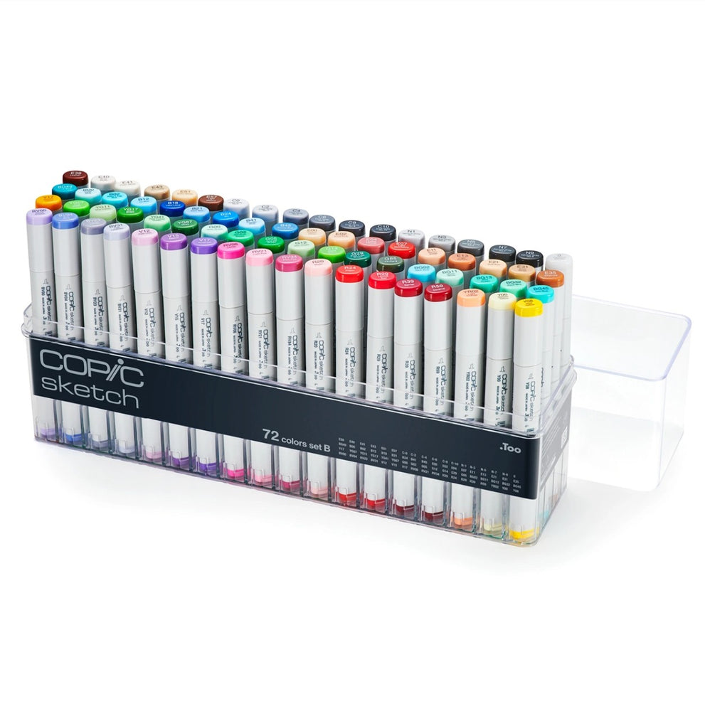 Copic Sketch sæt B - 72 stk.