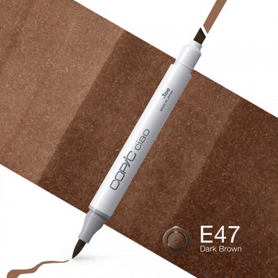 Copic Ciao E47 - Dark Brown