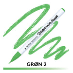 Watercolor brush - Grøn 2