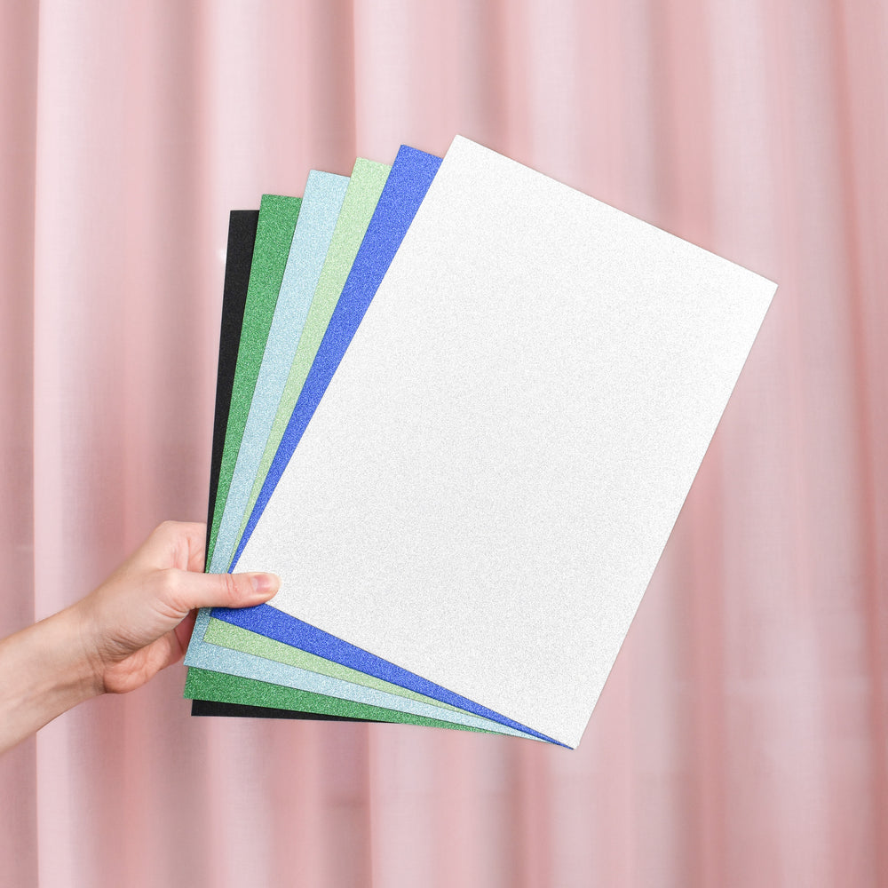 Glimmerkarton - sort