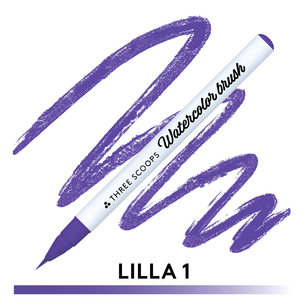 Watercolor brush - Lilla 1