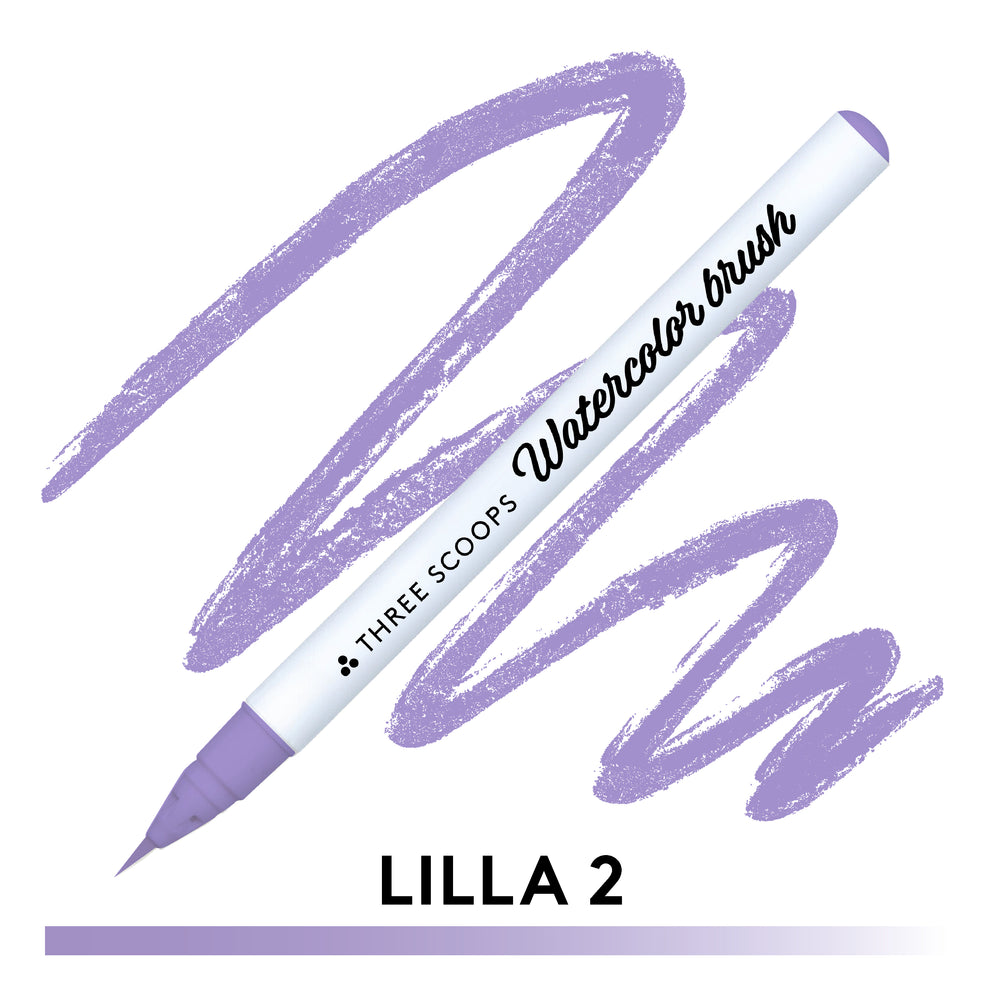 Watercolor brush - Lilla 2