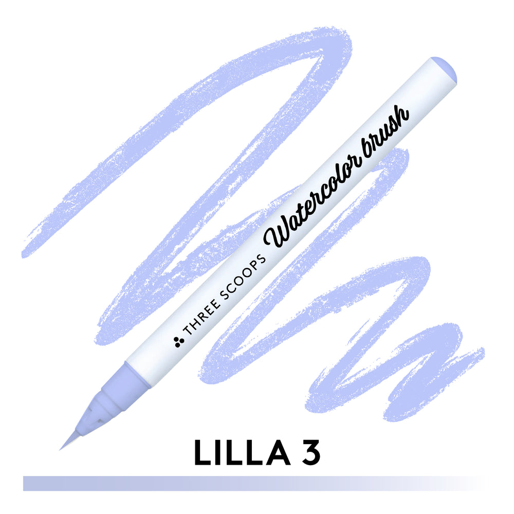 Watercolor brush - Lilla 3