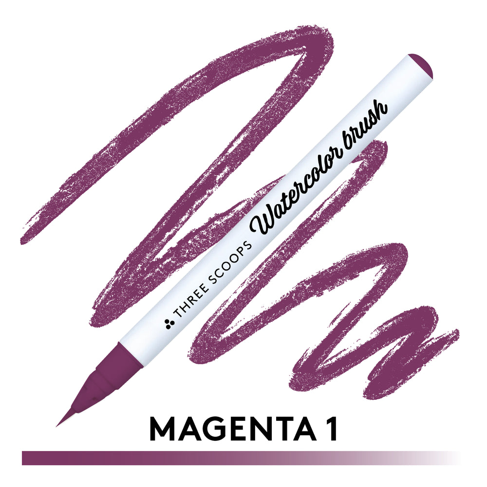 Watercolor brush - Magenta 1