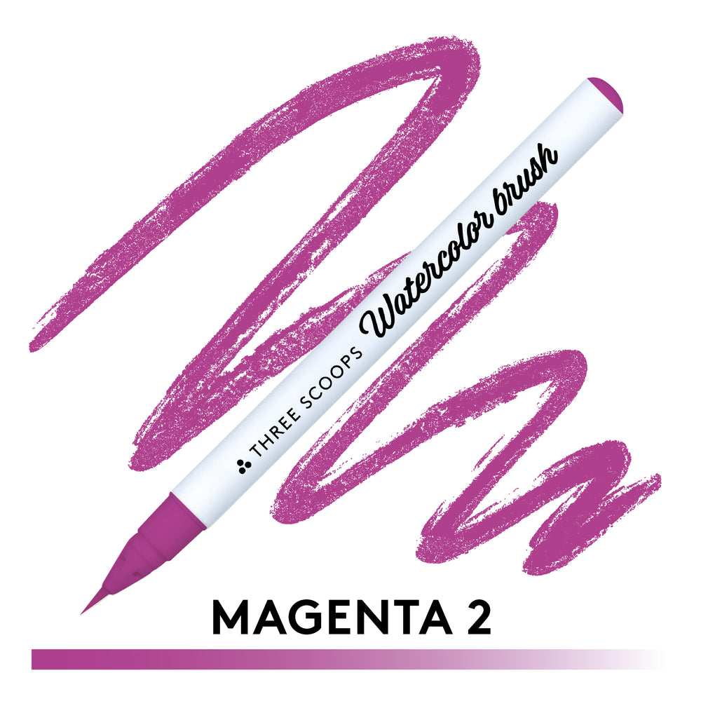 Watercolor brush - Magenta 2