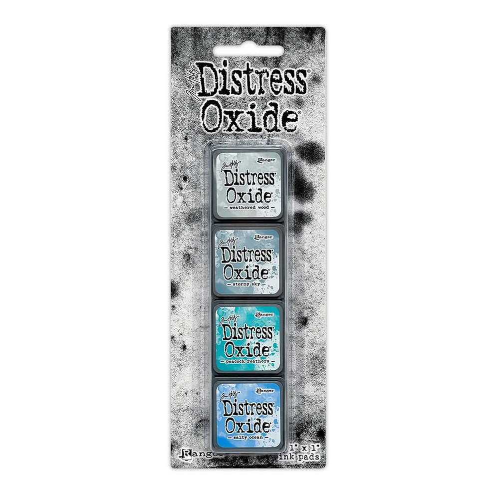 Distress Oxide - Mini sæt 4 Blå