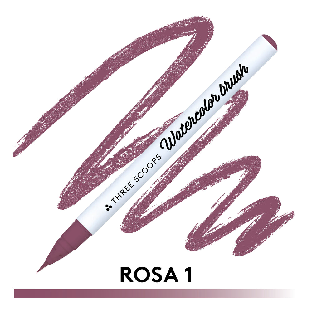 Watercolor brush - Rosa 1