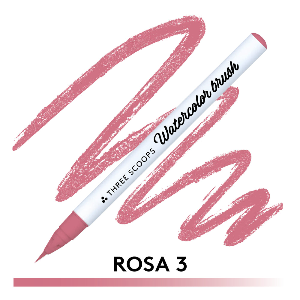 Watercolor brush - Rosa 3