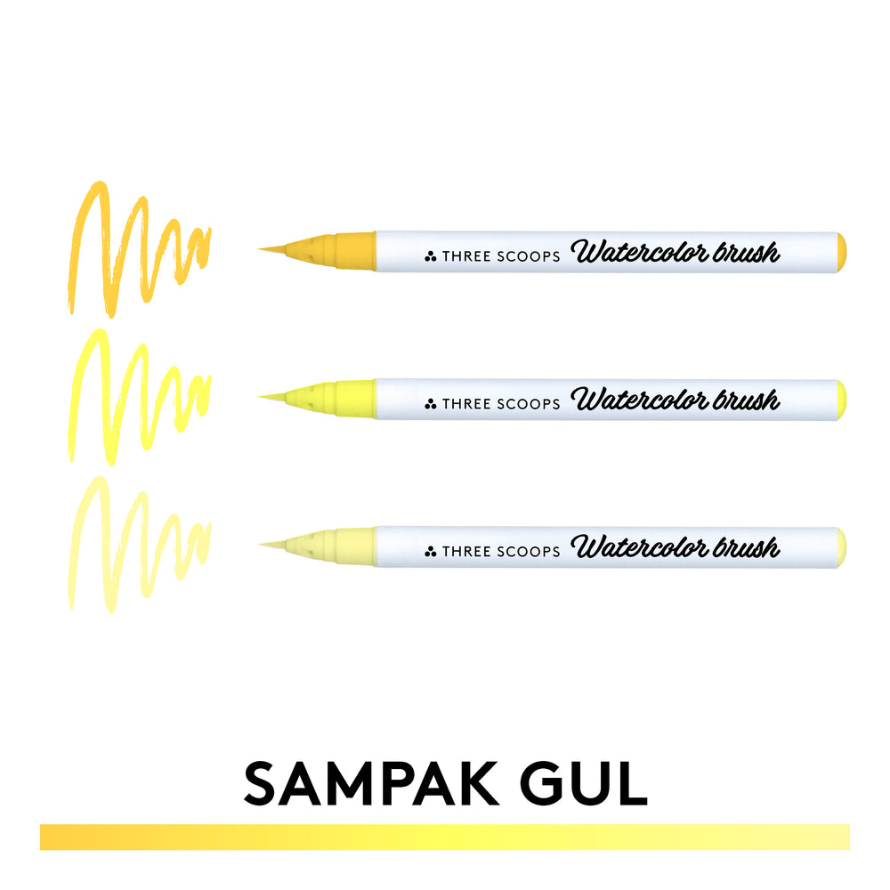 Watercolor brush - Gul sampak