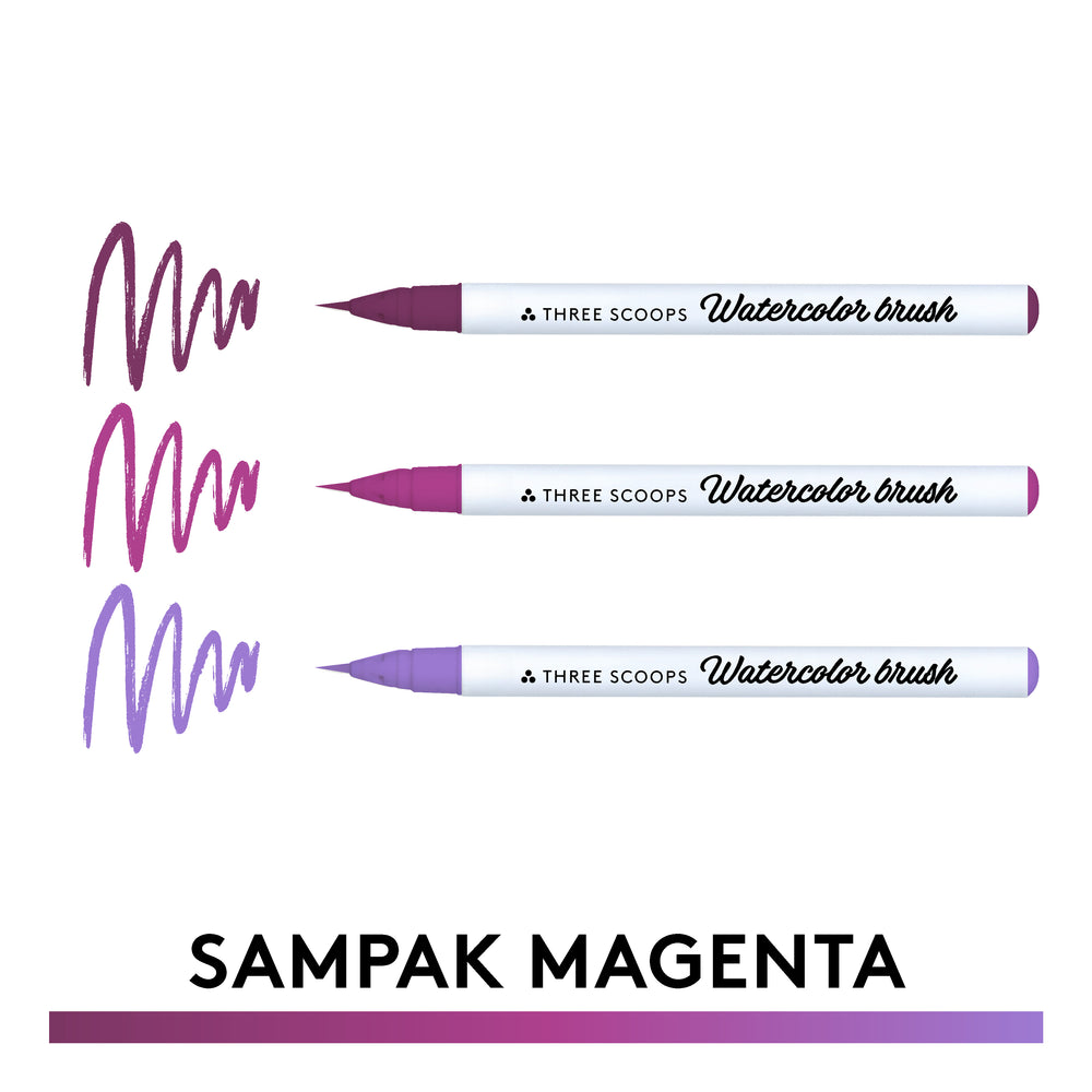 Watercolor brush - Magenta sampak