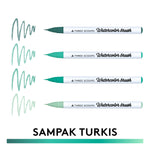 Watercolor brush -  Turkis sampak