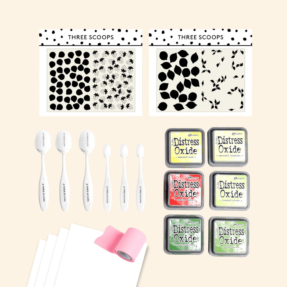 Startpakke Stencil og Oxide - Jordbær & Citron