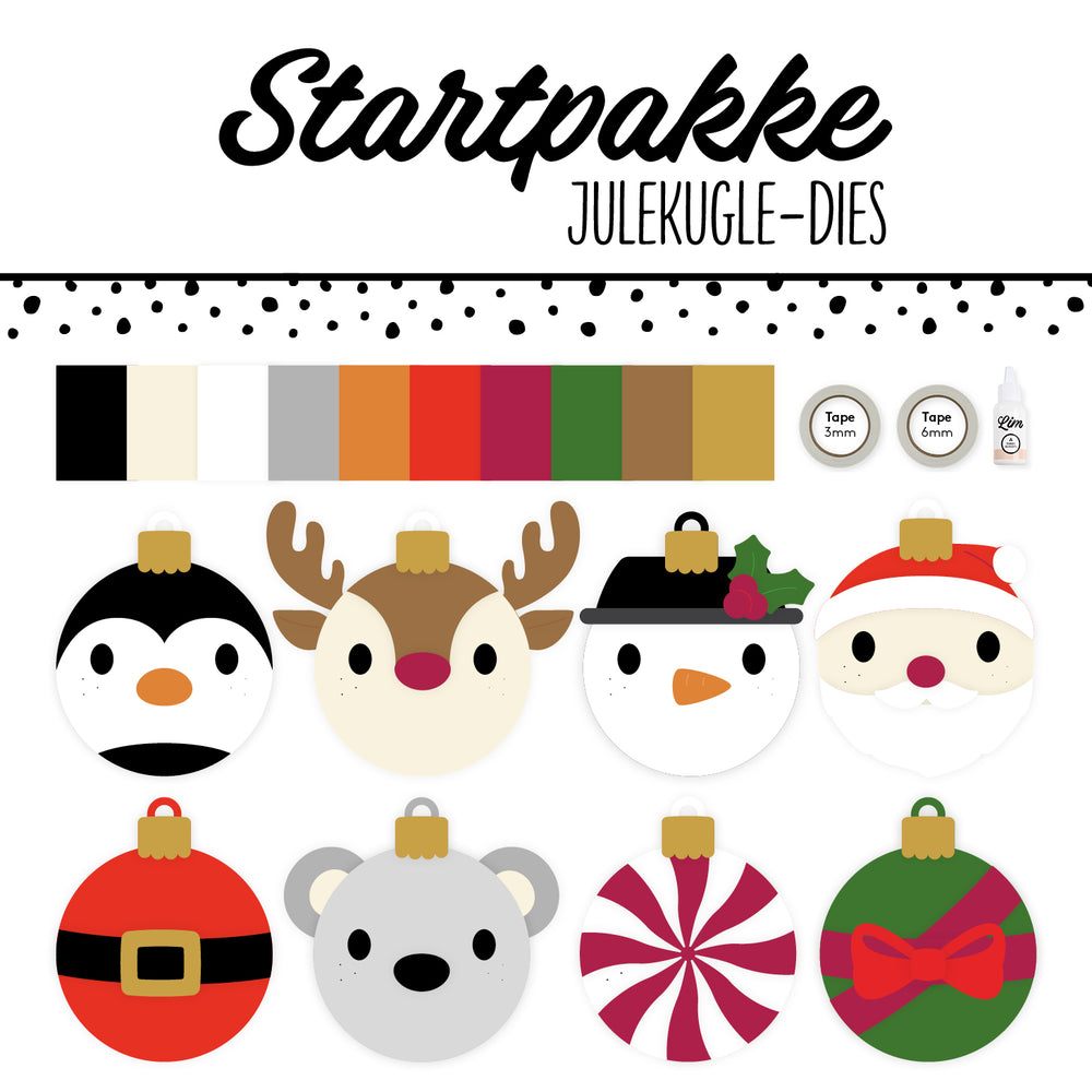 Dies startpakke - Julekugle-dies