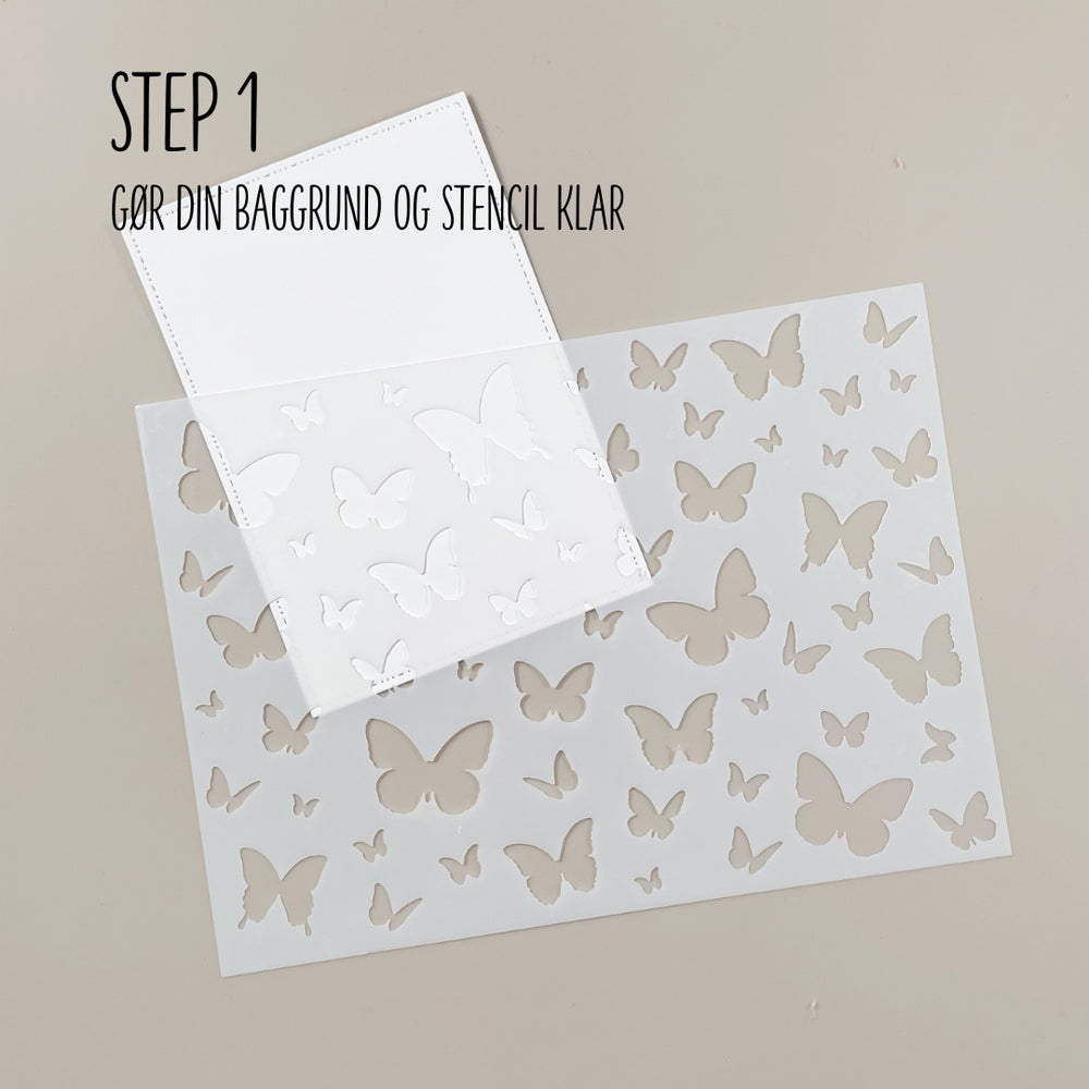 Stencil sommerfugle