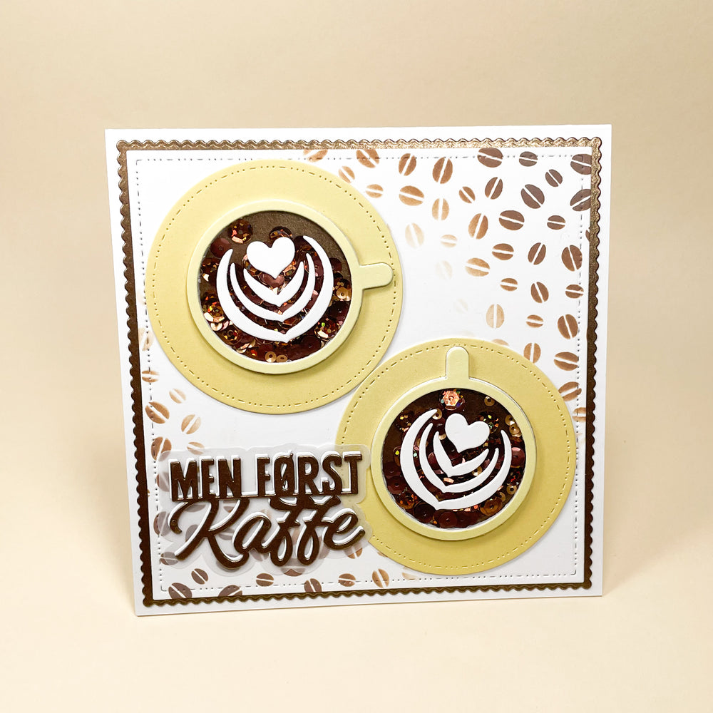 Kaffekop med latteart die