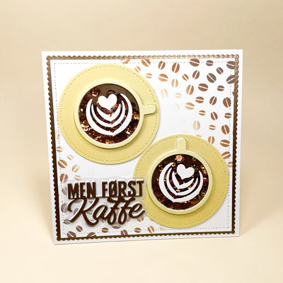 Kaffekop med latteart die