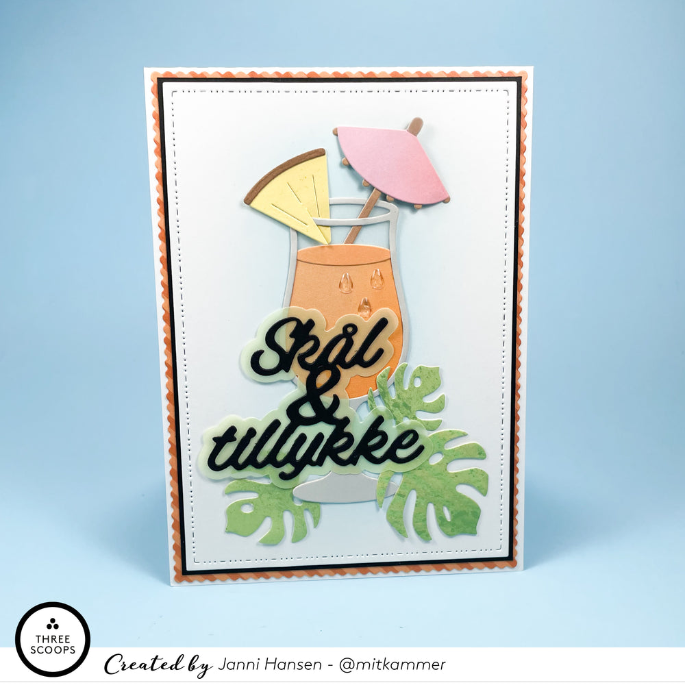 Pina colada glas die