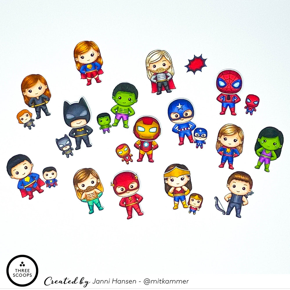 Mini superhelte