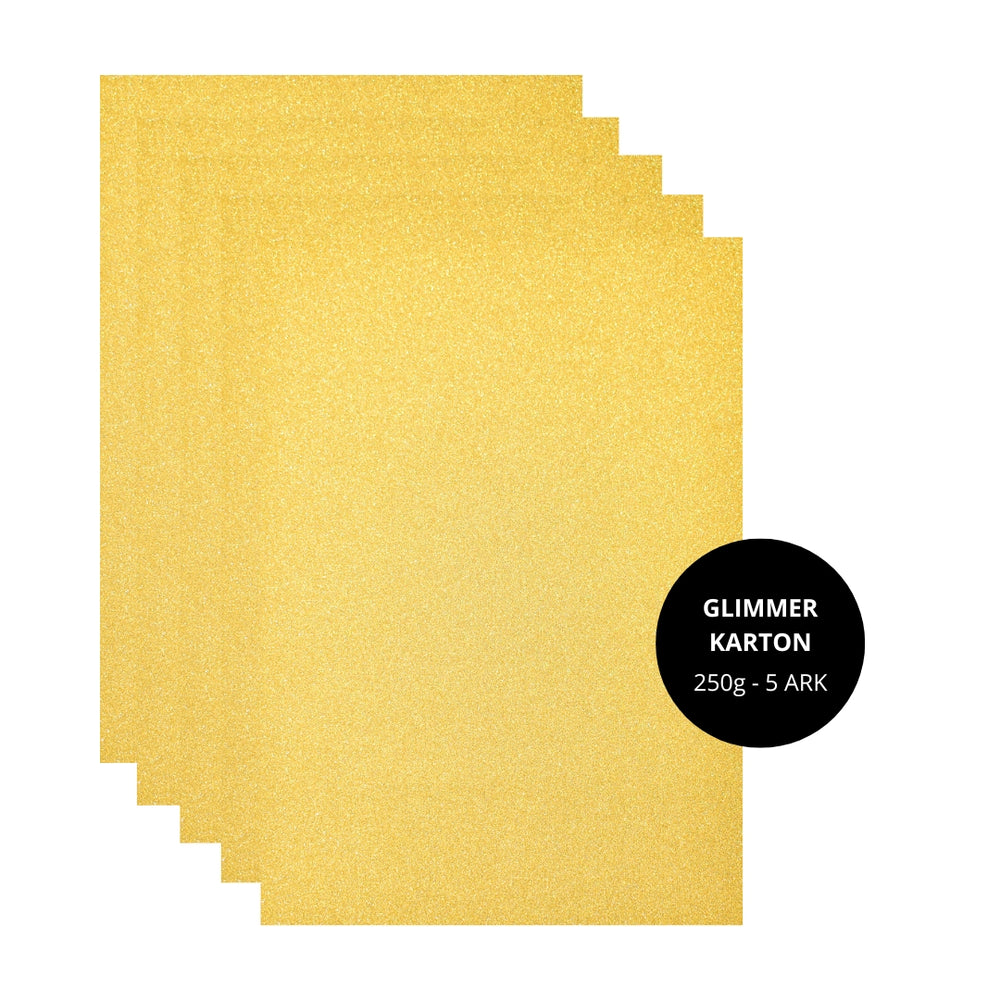 Glimmerkarton - guld