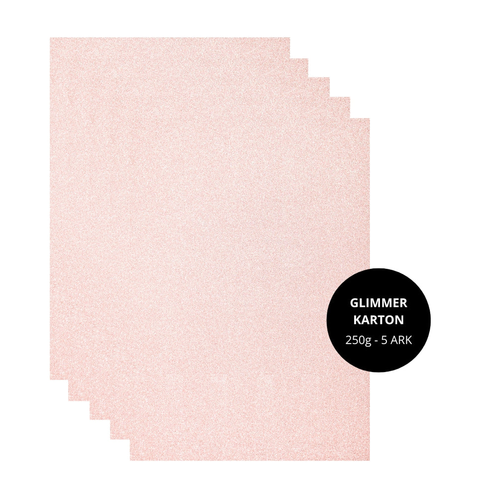 Glimmerkarton - rosegold