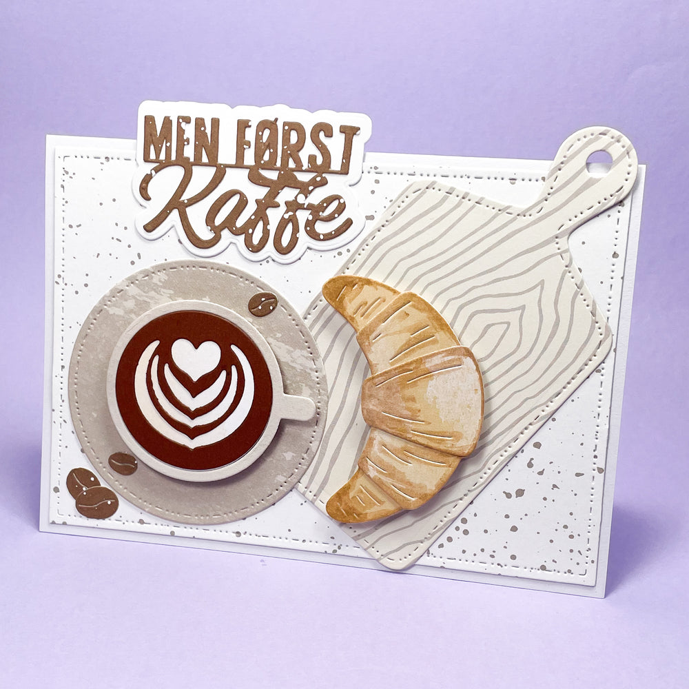 Kaffekop med latteart die