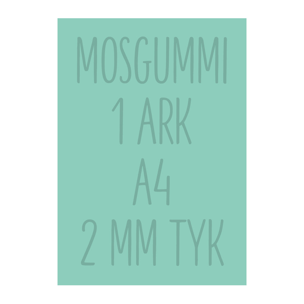 Mint mosgummi A4 (1 ark)