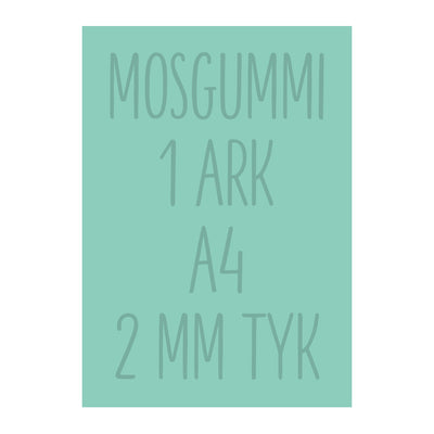 Mint mosgummi A4 (1 ark)
