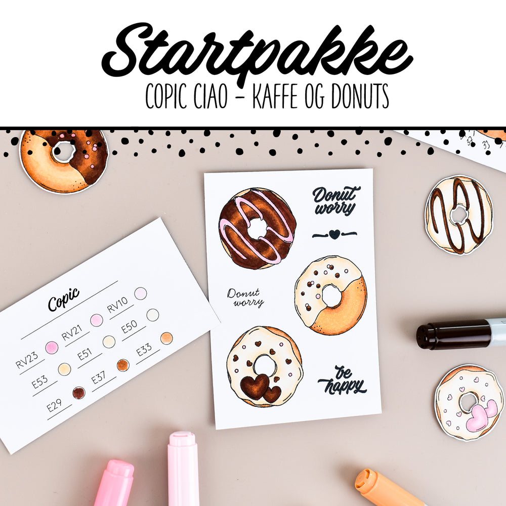 Startpakke - Copic Ciao kaffe og donuts