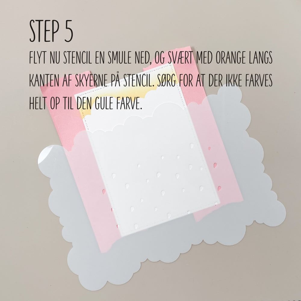 Stencil skyer & regn