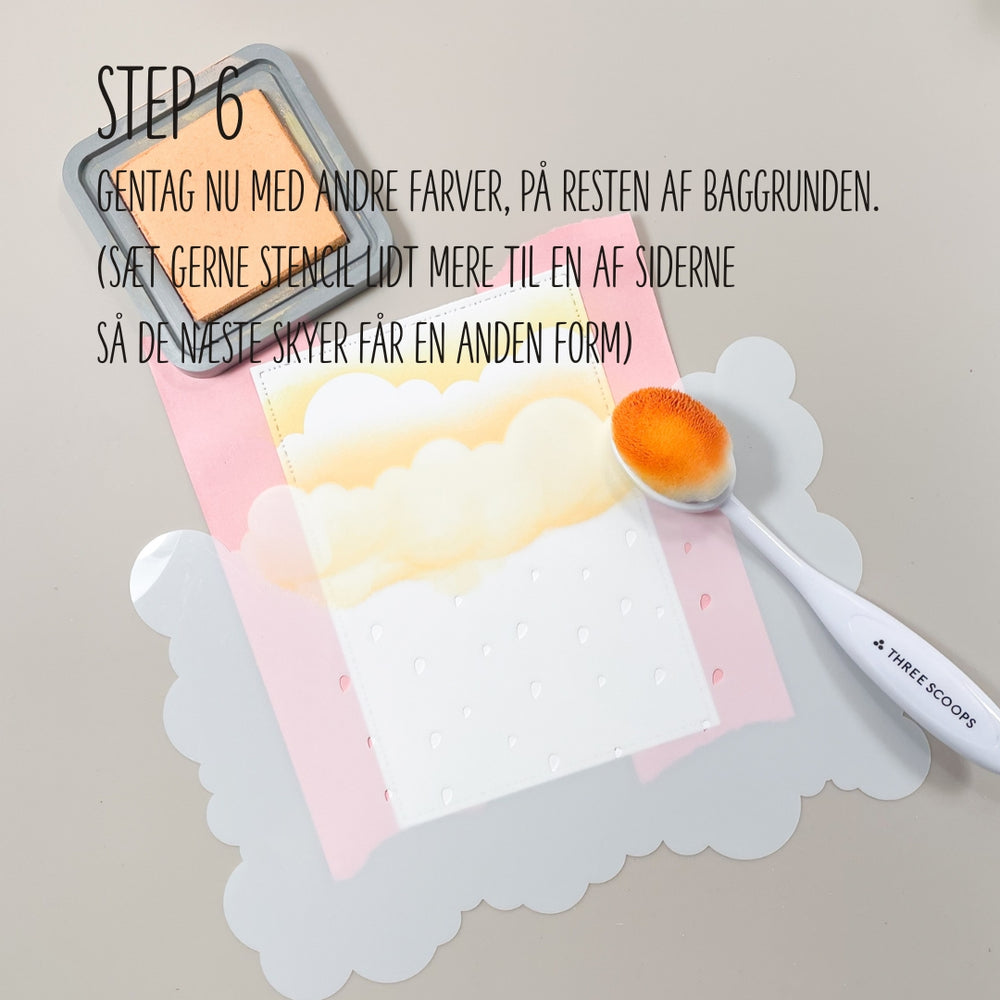 Stencil skyer & regn