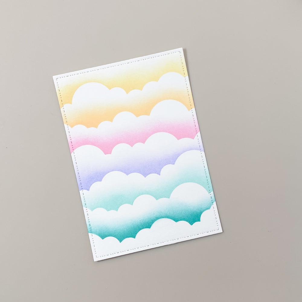 Stencil skyer & regn