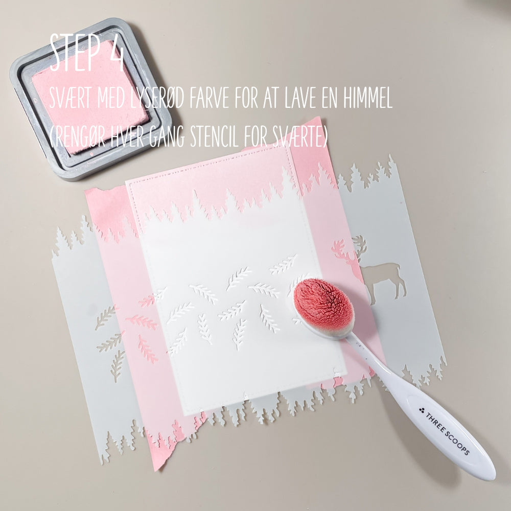 Startpakke Stencil og Oxide - Træer & Bjerge