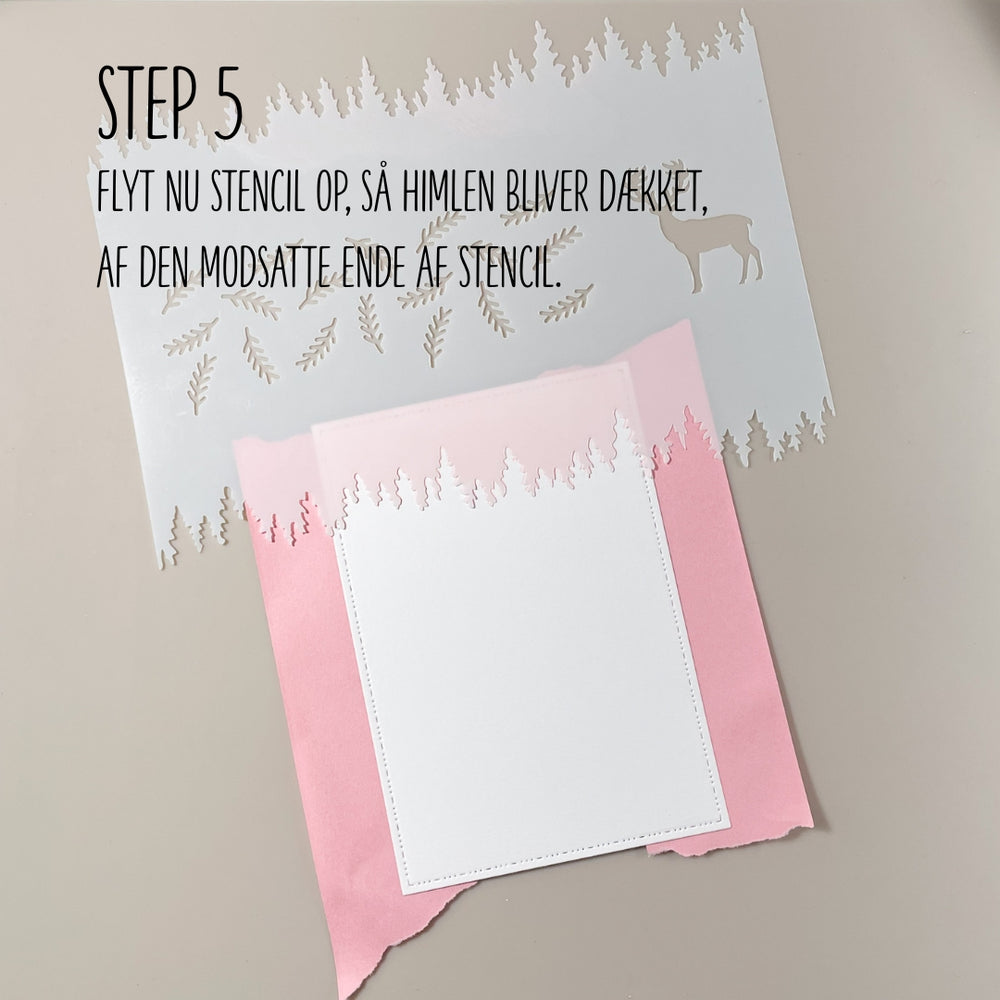 Startpakke Stencil og Oxide - Træer & Bjerge