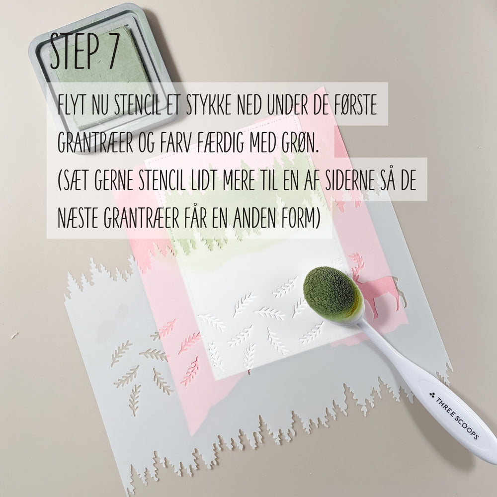 Startpakke Stencil og Oxide - Træer & Bjerge