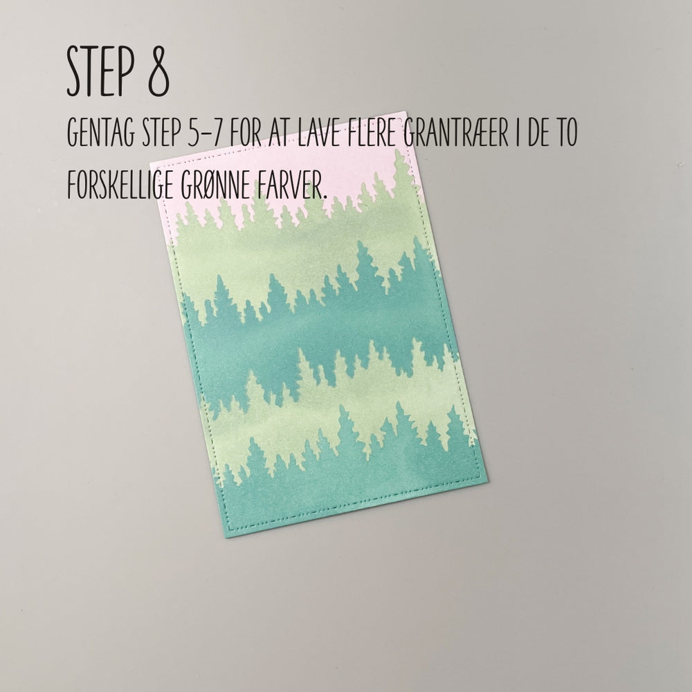 Startpakke Stencil og Oxide - Træer & Bjerge