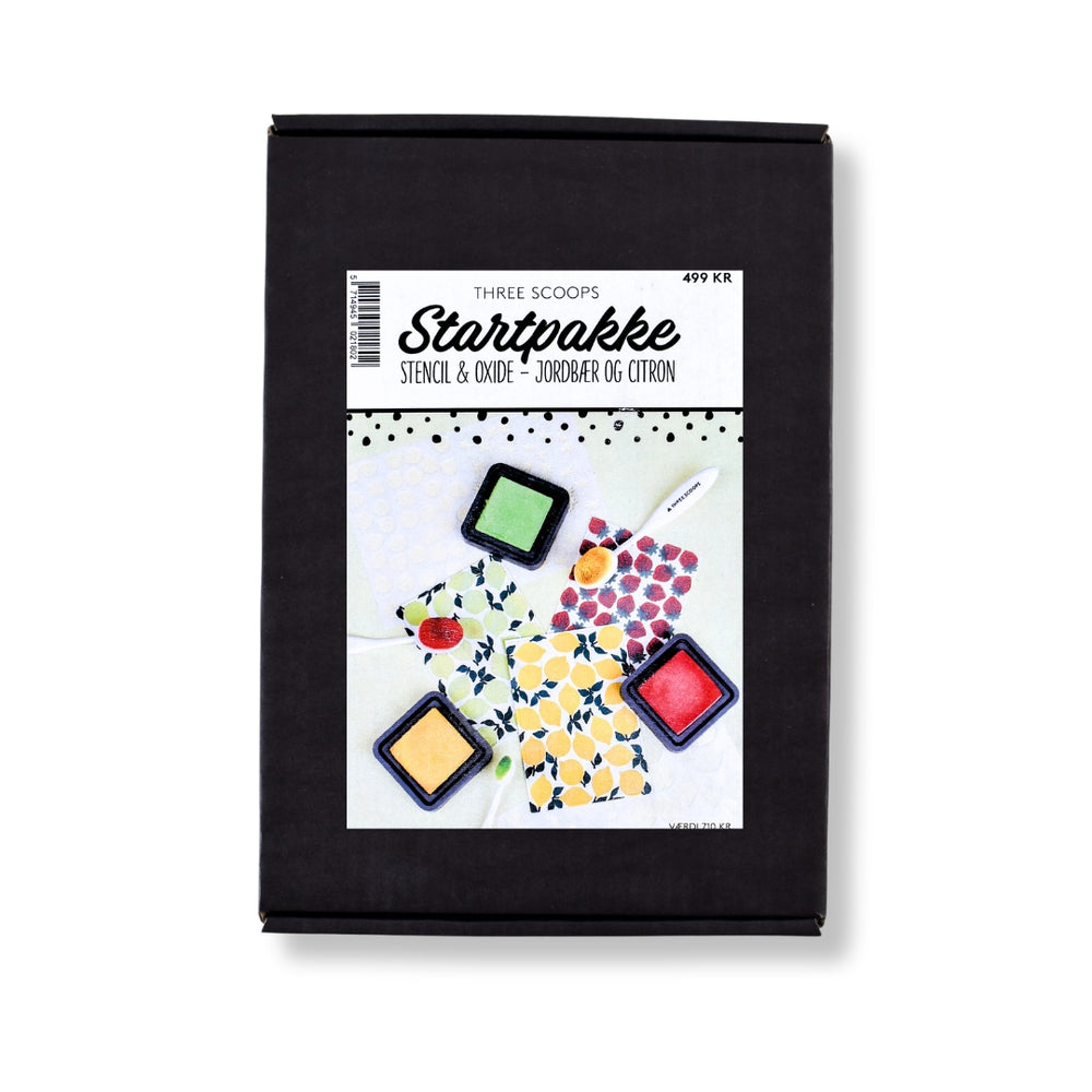 Startpakke Stencil og Oxide - Jordbær & Citron