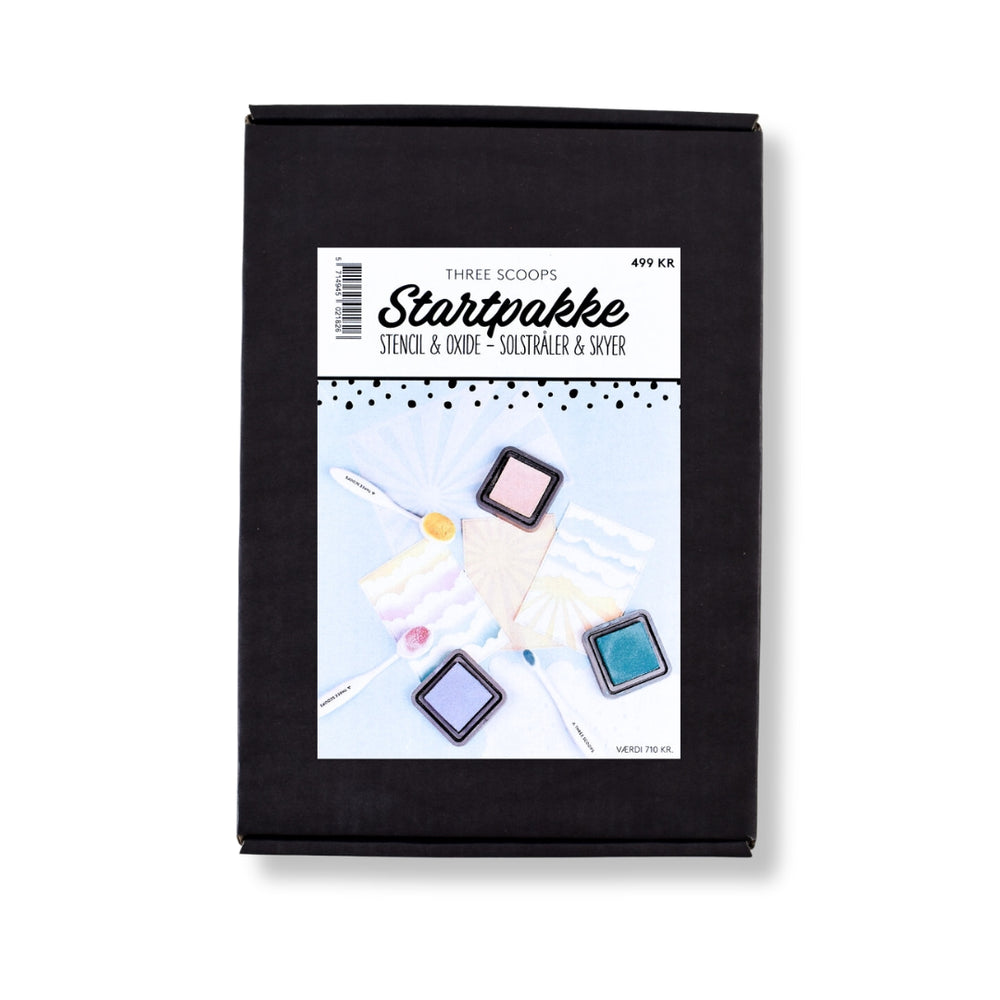 Startpakke Stencil og Oxide - Solstråler & Skyer
