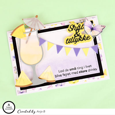 Pina colada glas die
