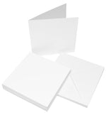 Kort med kuverter - 6'x 6' white
